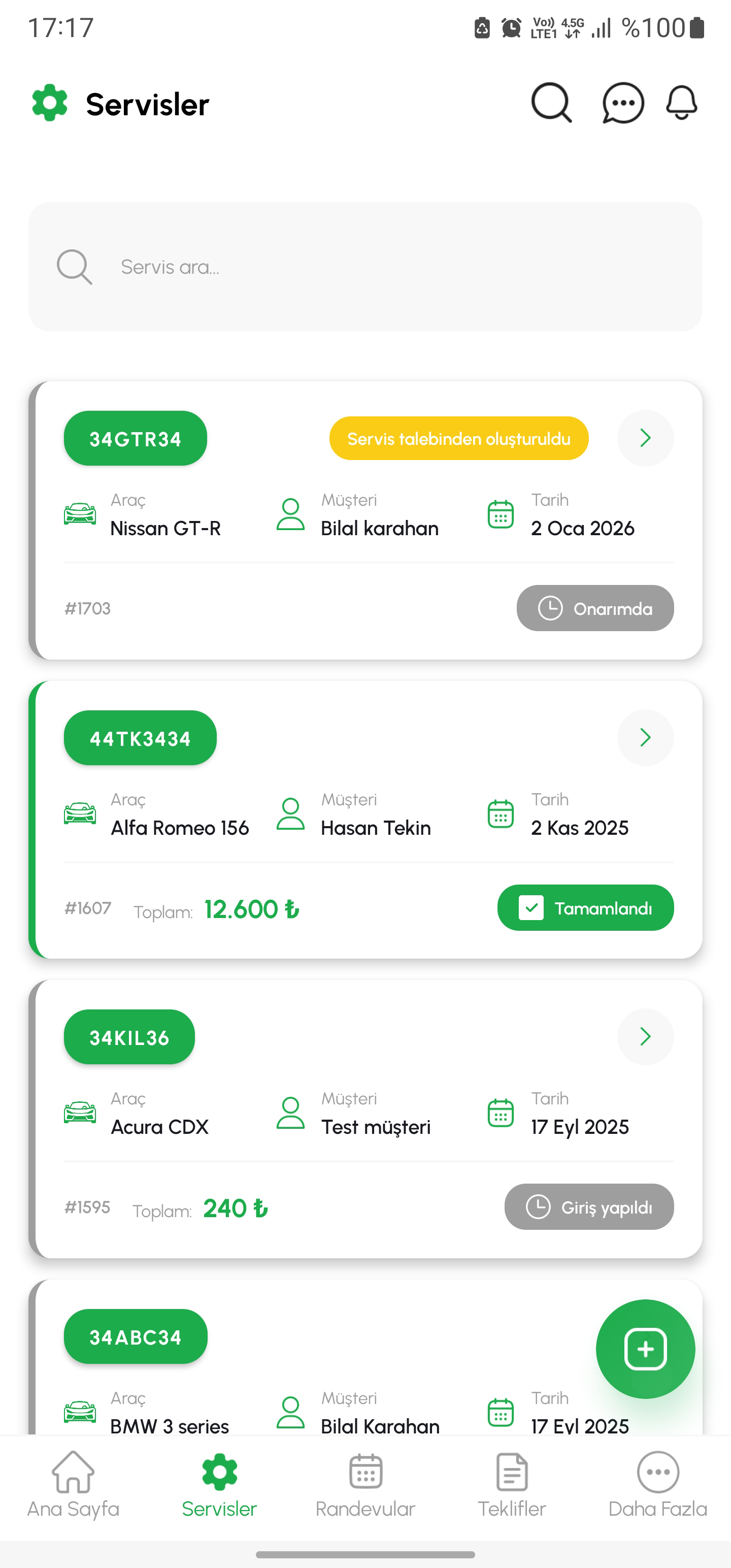 ServiceZone Mobil Uygulama